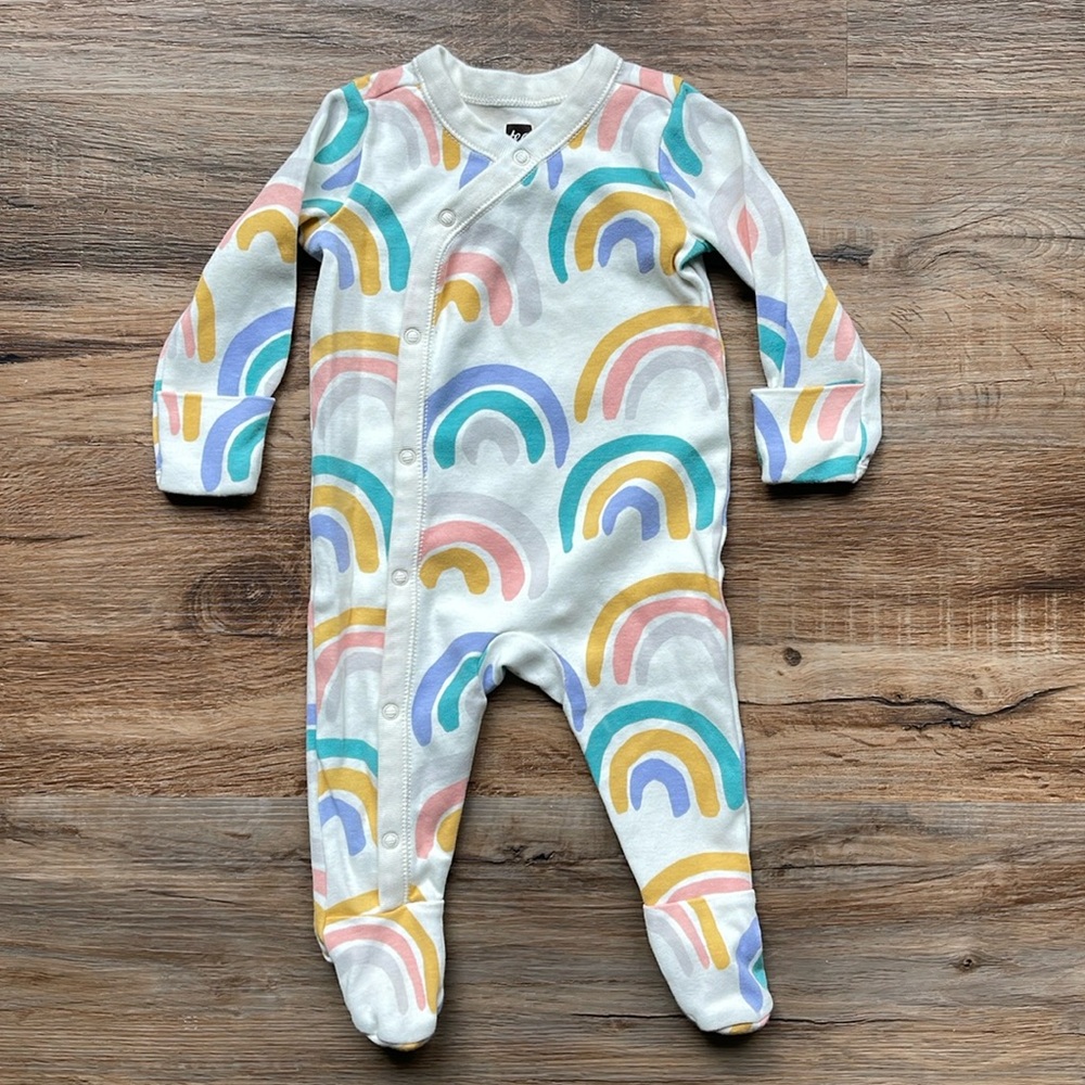 0-3✨Tea Collection Rainbow Footie Sleeper
